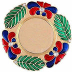 Golden - Haldi Kumkum Holder Tilak Thali Golden