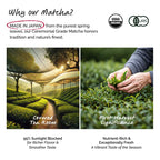 ILEM JAPAN Japanese Matcha Tea (25g) | Pure Ceremonial Grade Organic Japanese Matcha|First Harvest|Authentic & Premium Matcha Tea Powder Sourced From Kagoshima,Japan