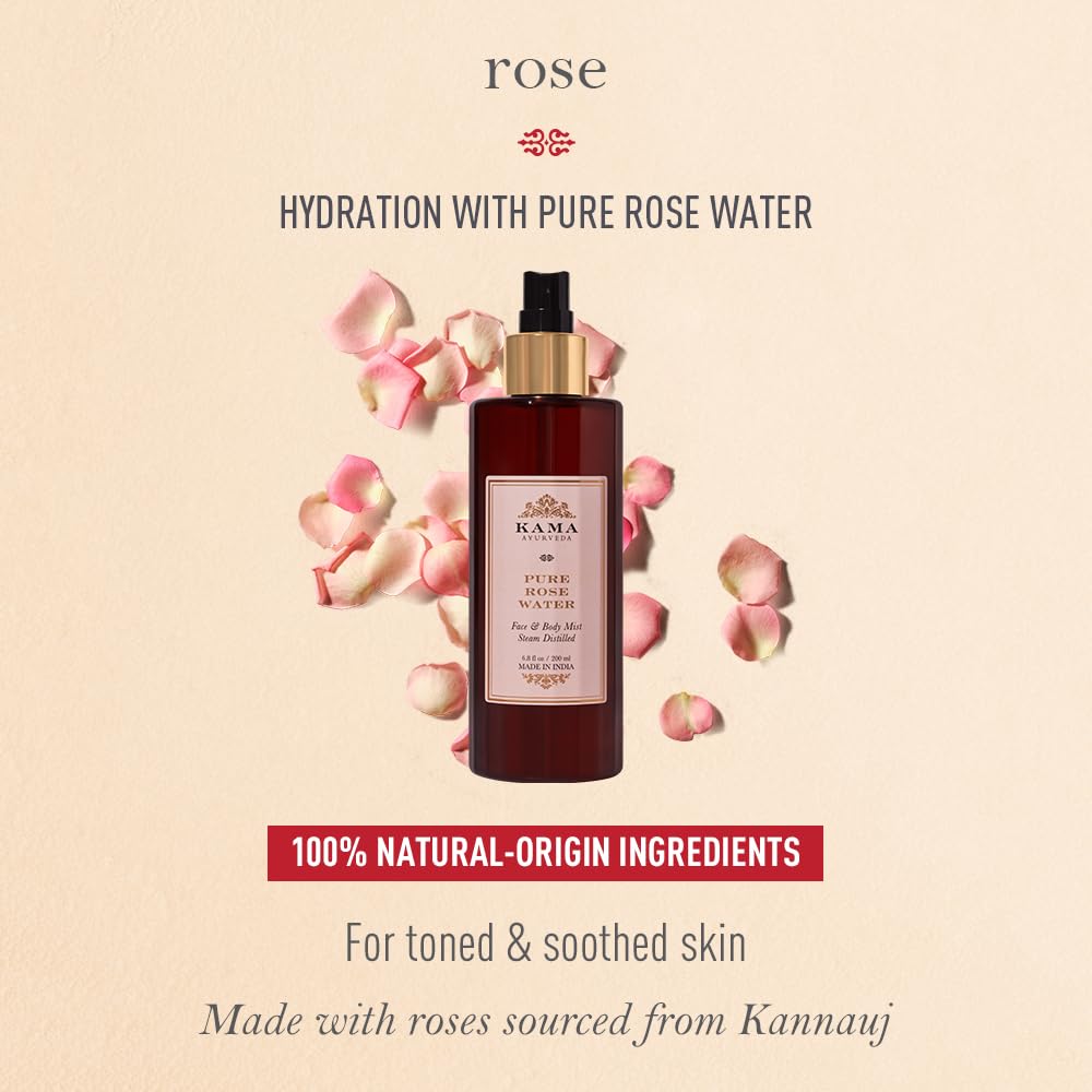 Kama Ayurveda Pure Rose Water Face and Body Mist