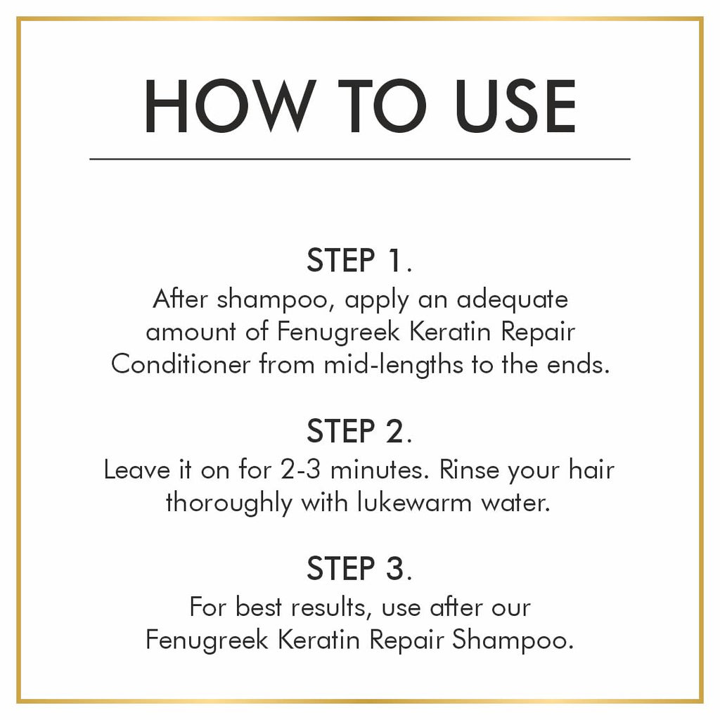 Nuerma Science Keratin Repair Fenugreek Hair Conditioner for Stronger, Thicker & Non-Frizzy Hair