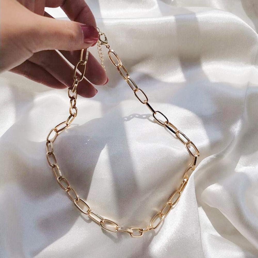 Gold-Toned Alloy Golden Chain Necklace - The Pari