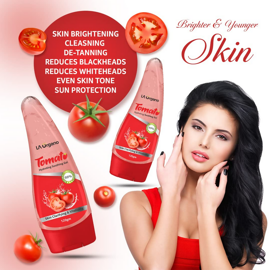 LA Organo Tomato Hydrating Soothing Gel with Vitamin E & Aloevera Extract