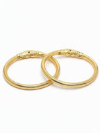 NVR Women Set of 2 Gold Plated Traditional Kada Bangle - Distacart