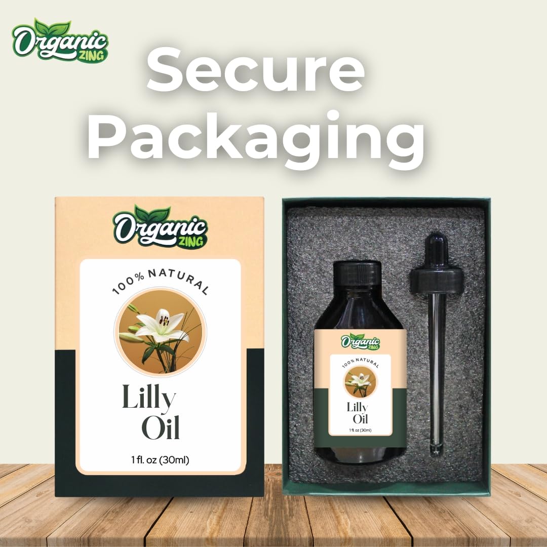 Organic Zing Lily (Lilium Auratum) Oil | Pure & Natural Essential Oil for Skincare & Aroma & Diffusers