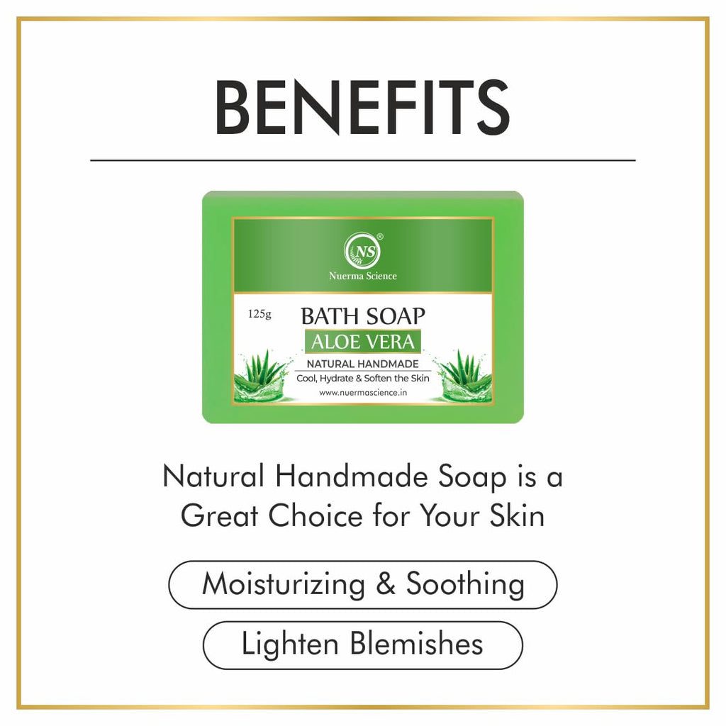 Nuerma Science Aloe Vera Bath Soap | Hydrates & Rejuvenates Skin - Distacart