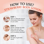 Nuerma Science Strawberry Body Lotion for Deep Skin Hydration & Moisturization