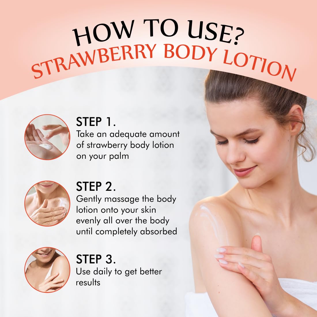 Nuerma Science Strawberry Body Lotion for Deep Skin Hydration & Moisturization
