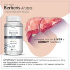 Vokin Biotech Berberis Berberine 95% with Milk Thistle Vegetable Capsules