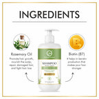 Nuerma Science Keratin Repair Rosemary Shampoo for Damaged, Dry & Frizzy Hair