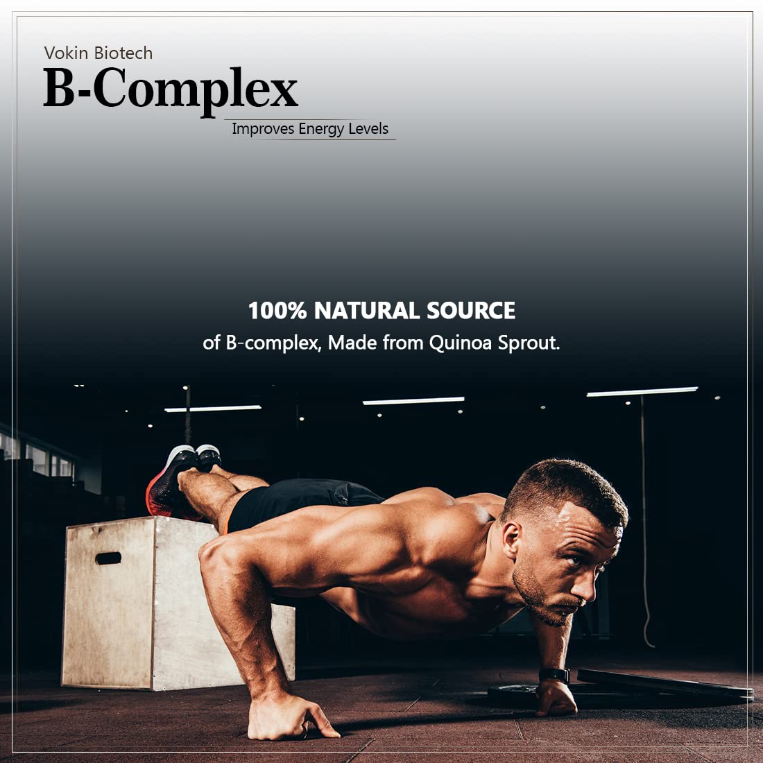 Vokin Biotech 100% Natural Vitamin B-Complex Capsules