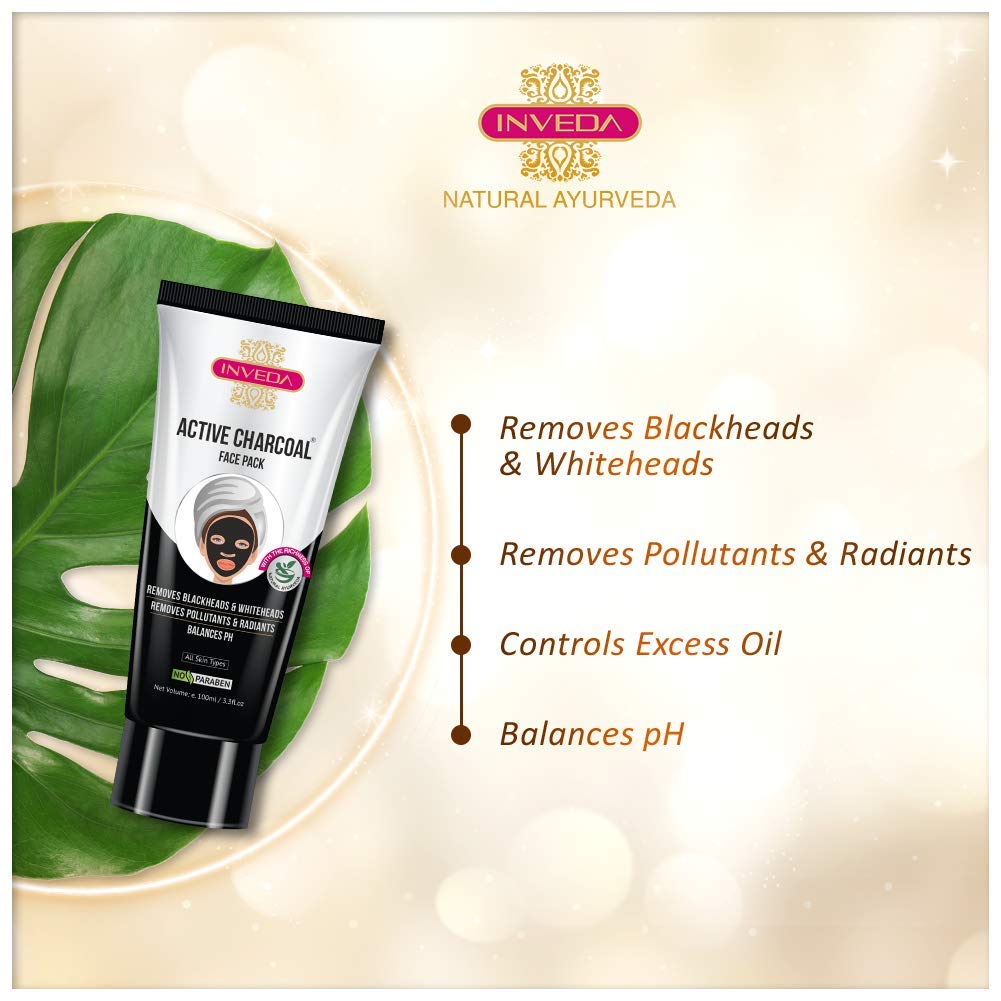 Inveda Active Charcoal Face Pack