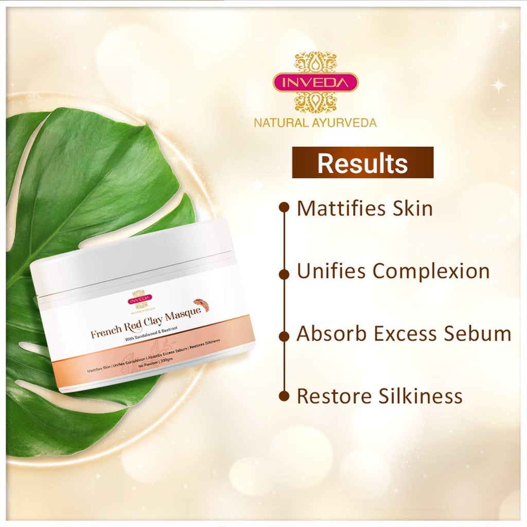 Inveda French Red Clay Masque