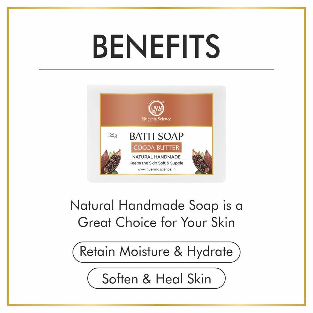 Nuerma Science Cocoa Butter Bath Soap | Keeps Skin Soft & Supple - Distacart