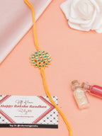 Designer kundan Rakhi - Ruby Raang - Distacart