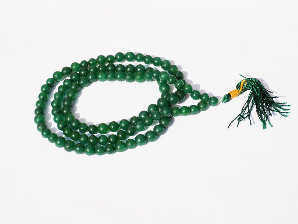Kannssky Green Agate Hakik Japa Mala