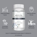 Vokin Biotech Melatonin 3mg Healthy Sleep Cycle | Helps Stress & Anxiety Relief | Improve Concentration