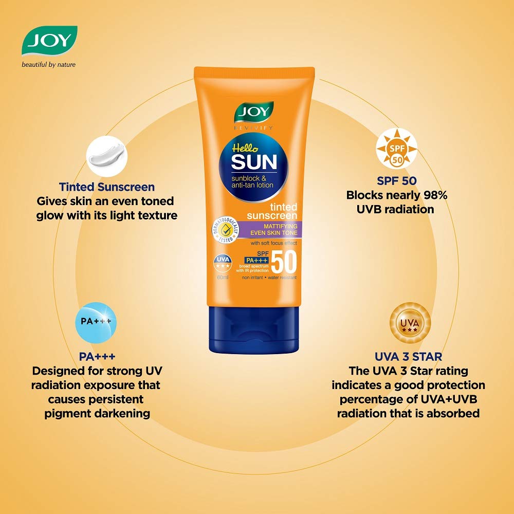 Joy Revivify Hello Sun Sunblock & Anti-tan Lotion (SPF 50 PA+++)