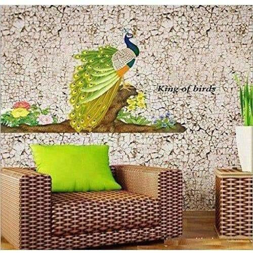 Multicolor - Decals Design Peacock Bird Wall Sticker - Distacart