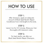 Nuerma Science Keratin Repair Black Seed Hair Conditioner to Deep Cleanse, Heat Repair & Hair Fall Control