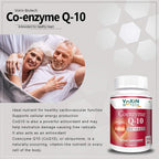 Vokin Biotech Natural Coenzyme Q-10 Extract for Heart Health and Energy Metabolism, 250mg (90+30) Tablets)