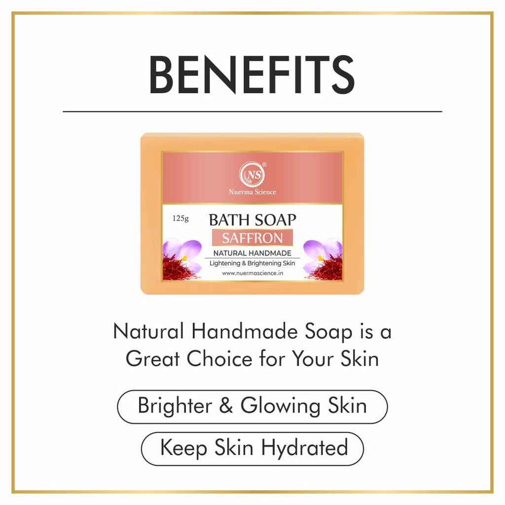 Nuerma Science Saffron Bath Soap | Lightening & Brightening Skin - Distacart