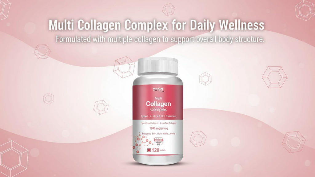 Vokin Biotech Multi Collagen Complex Peptide Tablets
