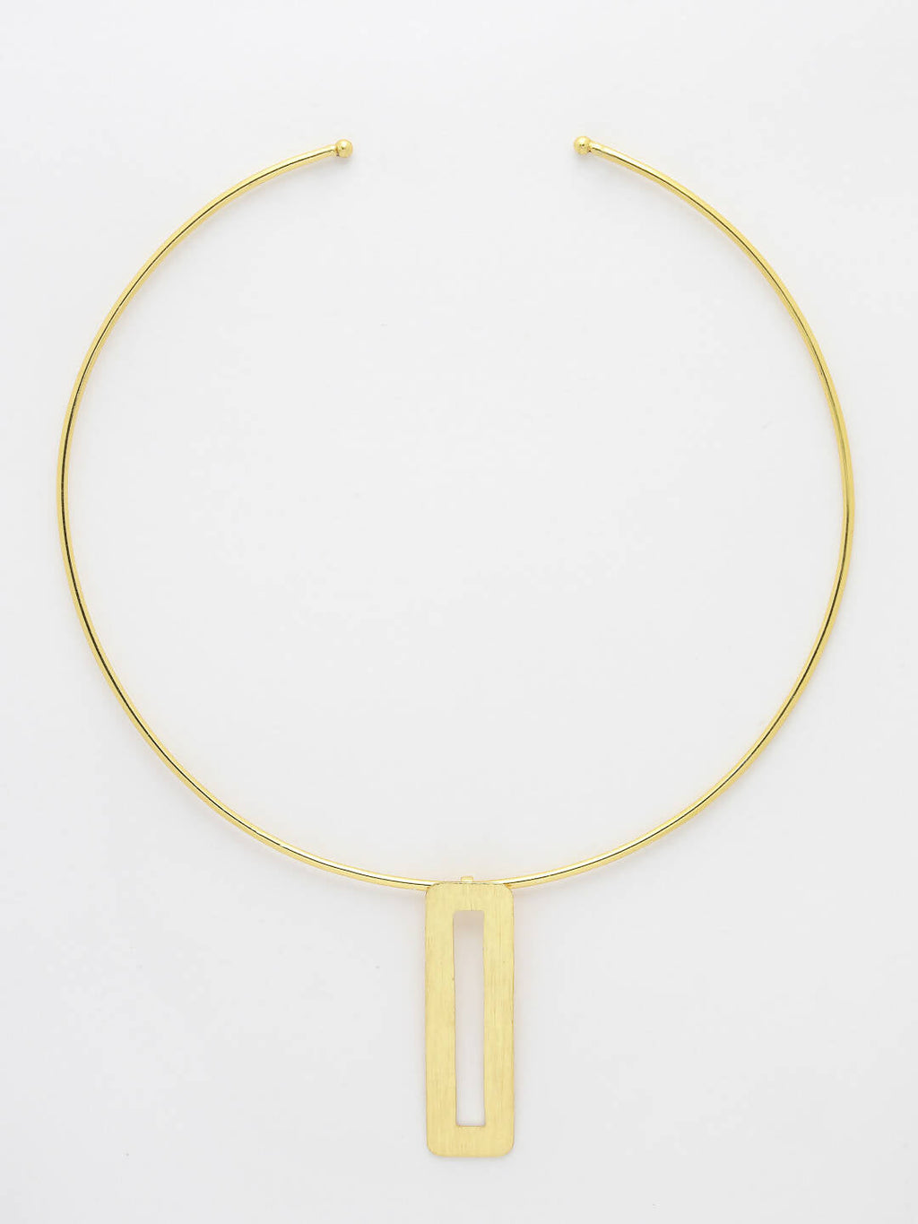 NVR Women Gold-Polished Circular Choker Necklace