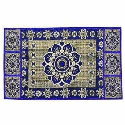 Cotton Refrigerator Cover Set - Blue