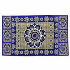 Cotton Refrigerator Cover Set - Blue