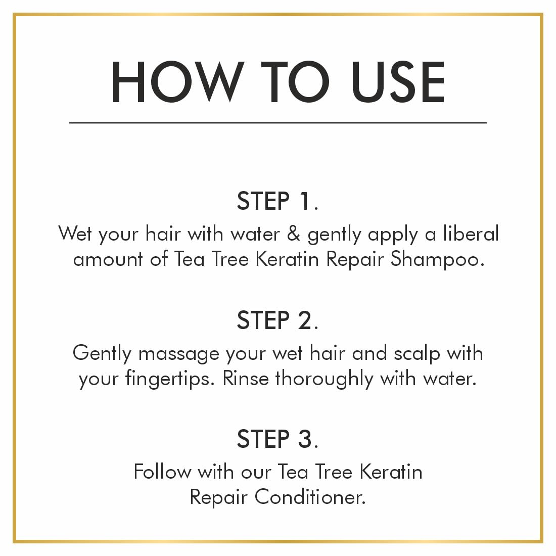 Nuerma Science Keratin Repair Tea Tree Shampoo for Shine, Soft & Frizz-Free Hair Damage Repair