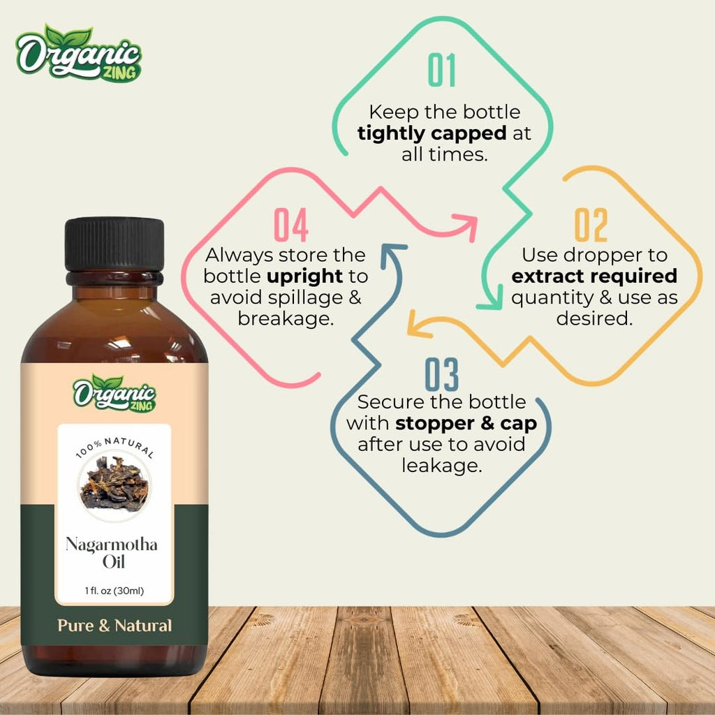 Organic Zing Nagarmotha (Cyperus Scariosus) Oil | Pure & Natural Essential Oil for Aroma, Diffuser, Skincare & Massage