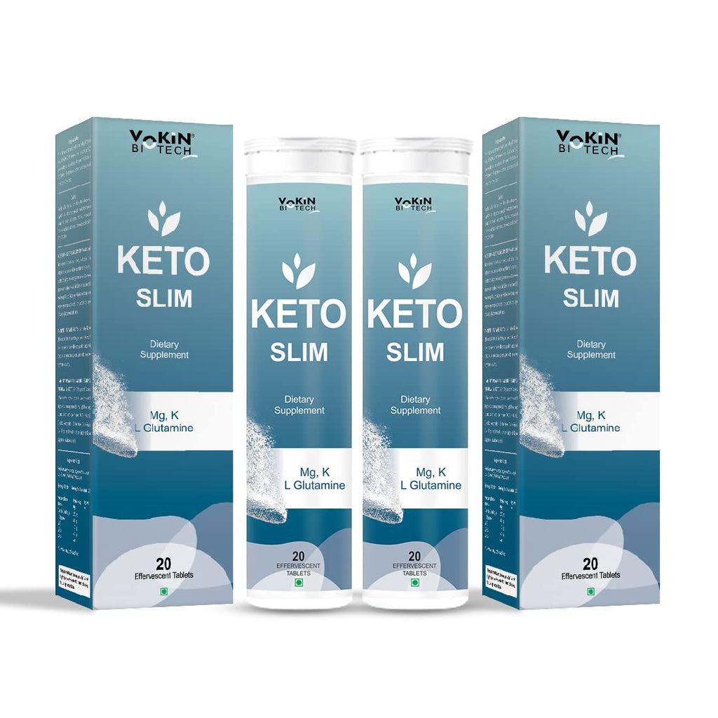 Vokin Biotech Keto Slim Tablets For Weight Loss Dietary Supplement Effervescent Water Soluble