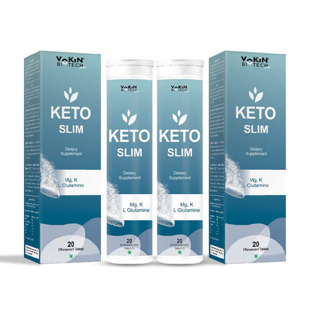 Vokin Biotech Keto Slim Tablets For Weight Loss Dietary Supplement Effervescent Water Soluble