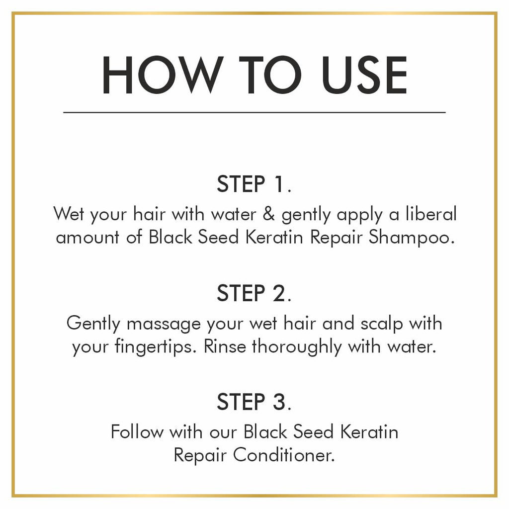 Nuerma Science Sulphate Free Keratin Repair Black Seed Shampoo For Keratin Botox and Coloured Hair