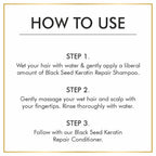 Nuerma Science Sulphate Free Keratin Repair Black Seed Shampoo For Keratin Botox and Coloured Hair