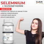 Vokin Biotech Selenium Capsules 40mcg - Superior Absorption - 90 Vegetarian Capsules