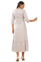 Juniper Women's Grey Zari Embroidered Rayon Dobby Maxi Dress - Distacart