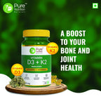 Pure Nutrition Vitamin D3 + K2 from Lichen Veg Tablets - Distacart