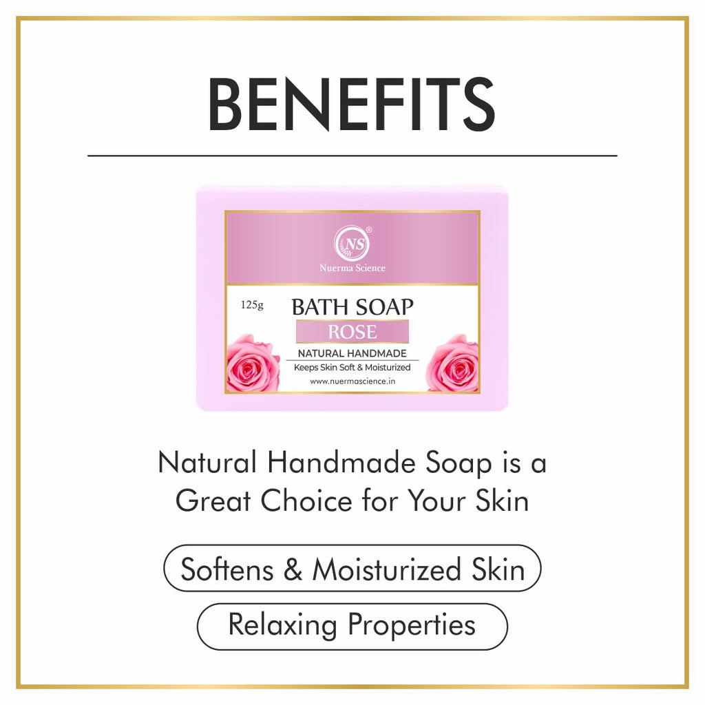 Nuerma Science Rose Bath Soap | Keeps Skin Soft & Moisturized - Distacart