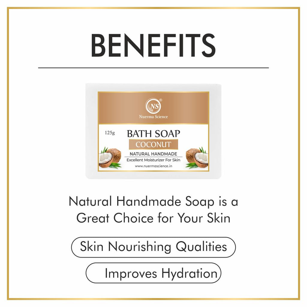 Nuerma Science Coconut Bath Soap | Excellent Moisturizer for Skin - Distacart