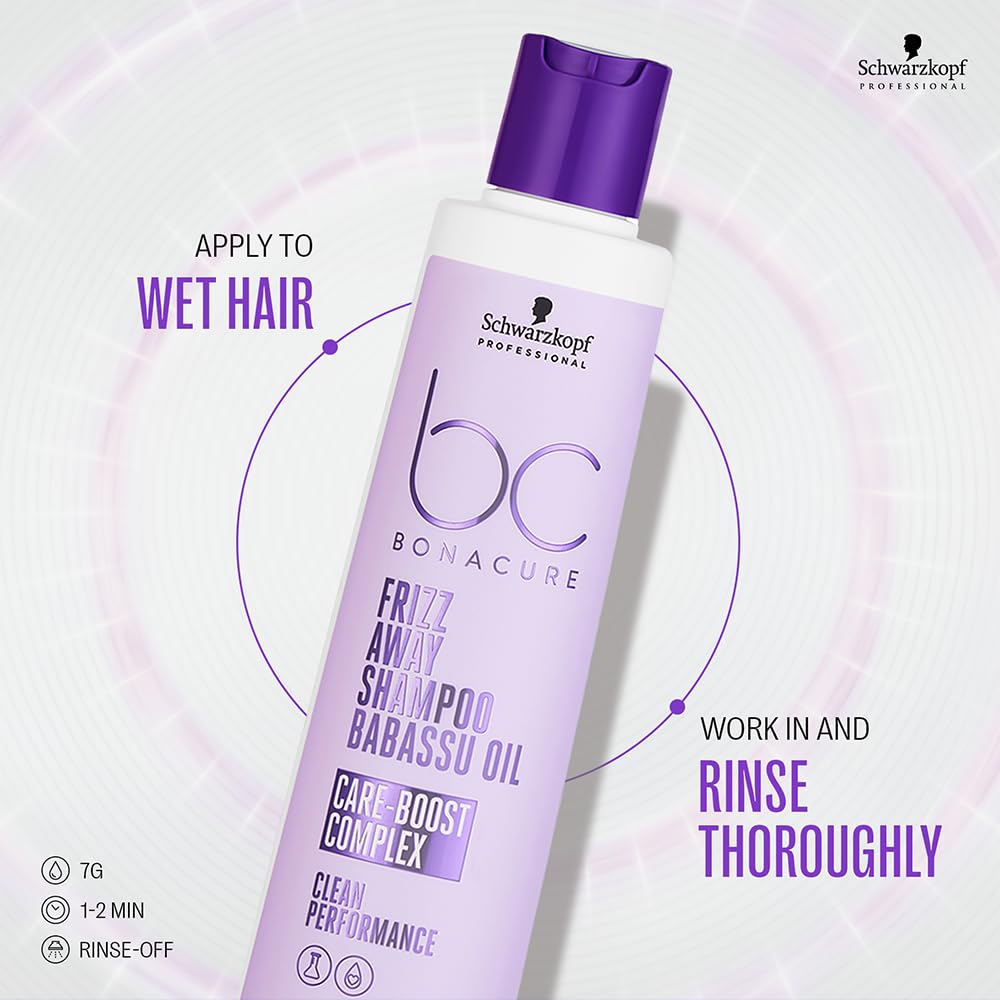 Schwarzkopf Professional Bonacure Frizz Away Shampoo With Babassu Oil