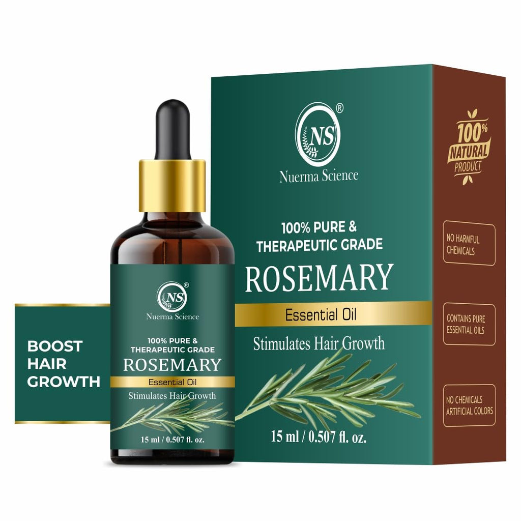 Nuerma Science Rosemary Essential Oil | For Natural Skin Glow & Hair Growth