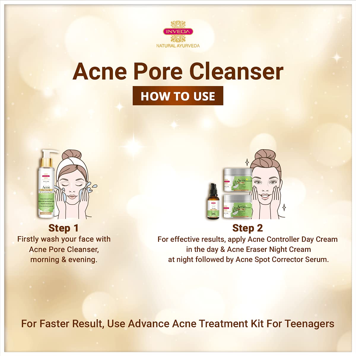 Inveda Teen's Care Acne Pore Cleanser