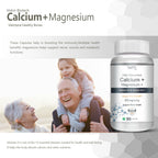 Vokin Biotech Calcium with Magnesium, Vitamin D3 & Vitamin K2- Mk-7 - Support Bone Health- 572mg