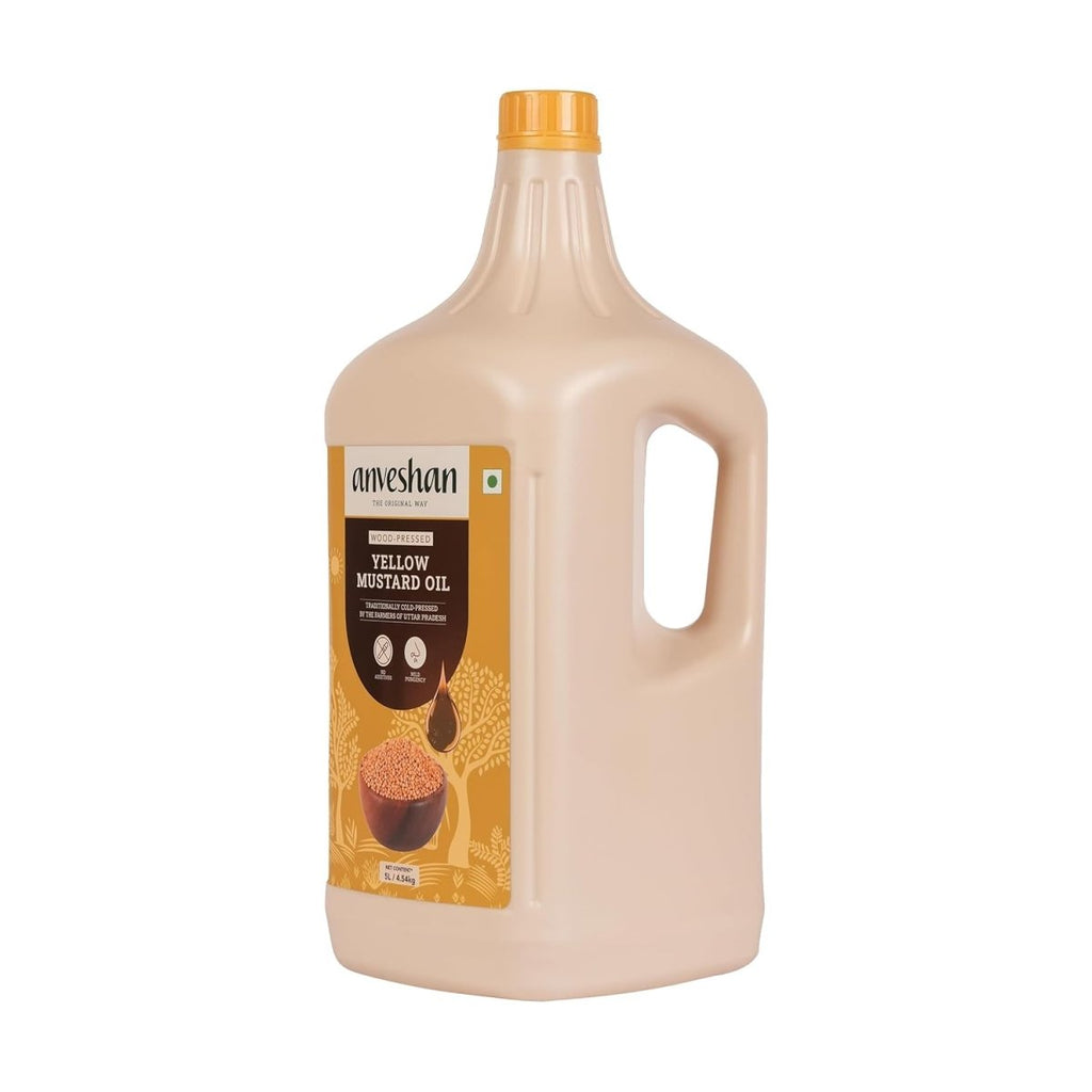 Anveshan Wood Pressed Yellow Mustard Oil - Distacart