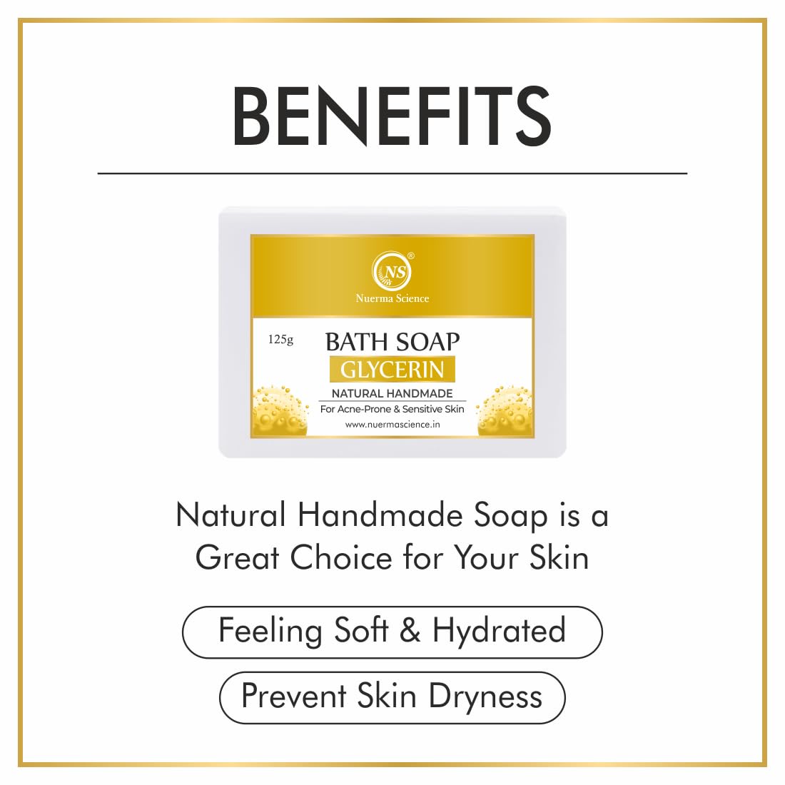 Nuerma Science Glycerin Bath Soap | Deeply Moisturizes & Softens Skin - Distacart