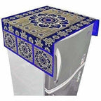 Cotton Refrigerator Cover Set - Blue