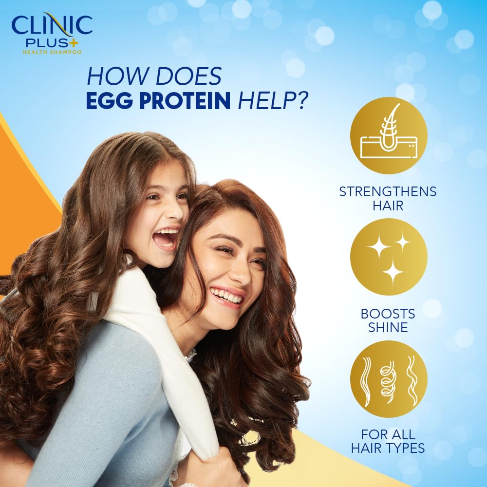 Clinic Plus Strength & Shine with Egg Protein Shampoo - Distacart