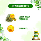 Pure Nutrition Vitamin D3 + K2 Tablets - Distacart