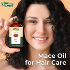 ORGANIC ZING Mace (Myristica Fragrans) Oil | Pure & Natural Essential Oil for Skin Care, Haircare, Aroma & Diffusers